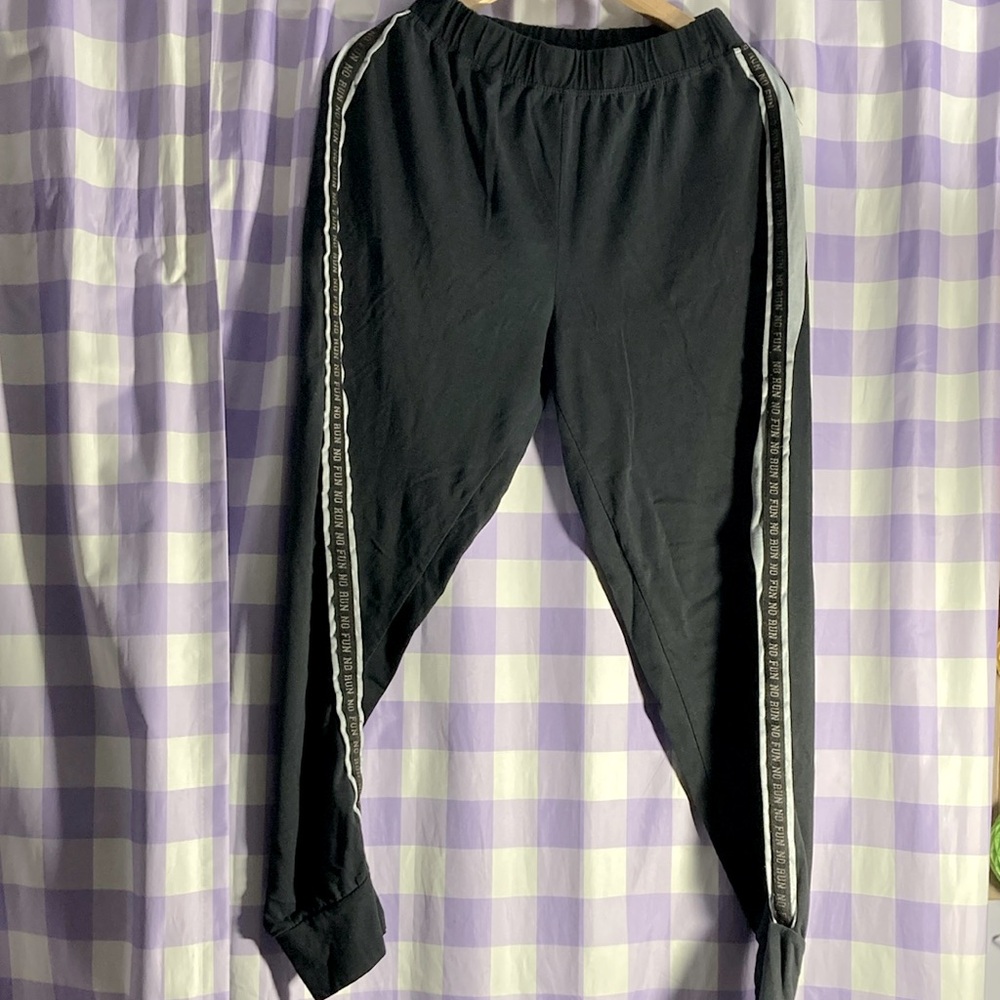 No Fun No Run Black Womens Sweatpants